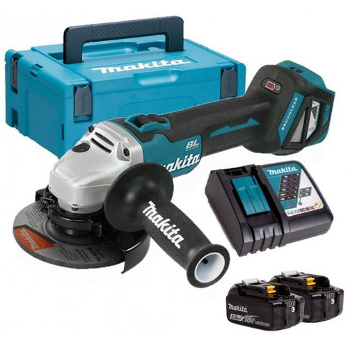 Makita DGA511RFJ Meuleuse 125mm Li-ion LXT 18V/3,0Ah, Makpac