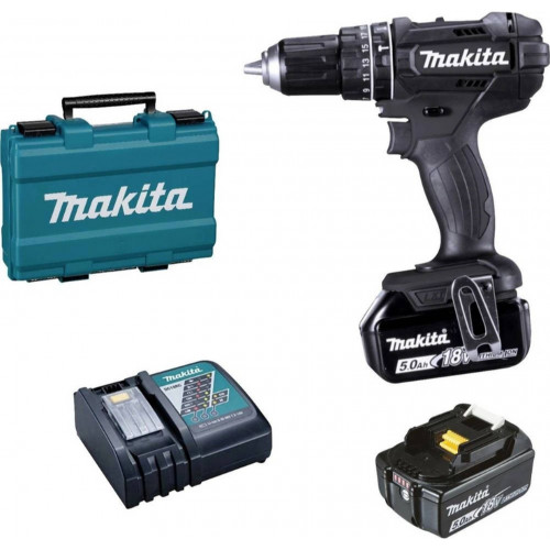 Makita DHP482RTEB Perceuse-visseuse sans fil Li-ion Black Edition (2x5,0Ah/18V) Makpac