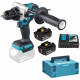 Makita DHP486RTJ Perceuse visseuse a percussion Li-ion LXT (18V/2x5,0Ah), Makpac