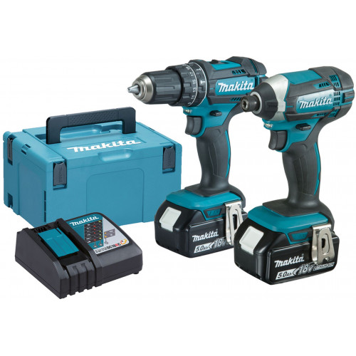 Makita DLX2131TJ Ensemble de 2 machines DHP482 + DTD152 Li-ion LXT 18V