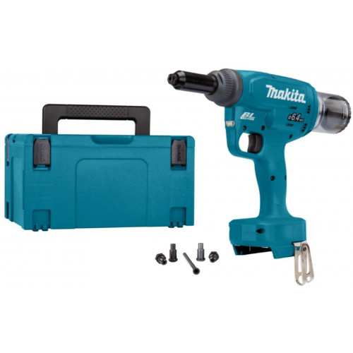 Makita DRV250ZJ Outil de pose de rivets aveugles sans fil, sans batterie, Makpac 3