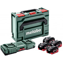 Metabo Ensemble de base 4x LiHD 10Ah + ASC 145 DUO + metaBOX 685143000