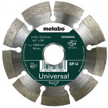 Metabo Disque a tronçonner diamanté universel 115x22,23 mm 624306000