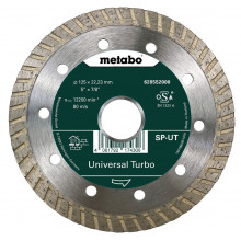 Metabo 628552000 Disque a tronçonner diamant universel Turbo 125x22,23 mm