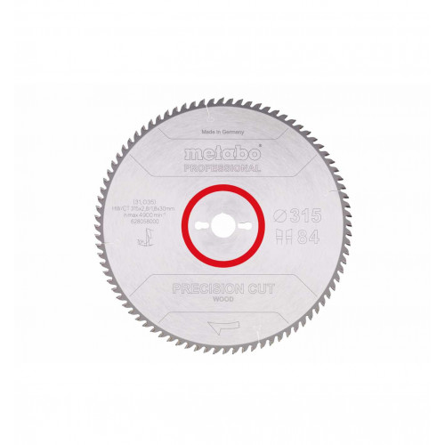 Metabo Lame de scie circulaire HW/CT 315x30, 84 SZ 10° 628058000