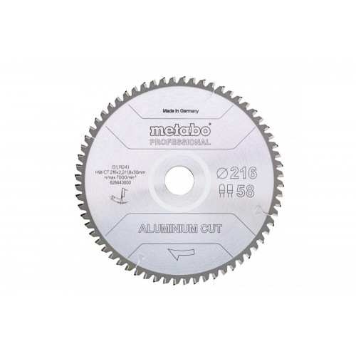 Metabo„Aluminium cut – professional“ Lame de scie circulaire 216 x 30 x 1.8 mm, 628443000