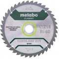 Metabo Lame de scie circulaire HW/CT216 x30 x1,8/1,2,denture en biseau 40 dents 628065000