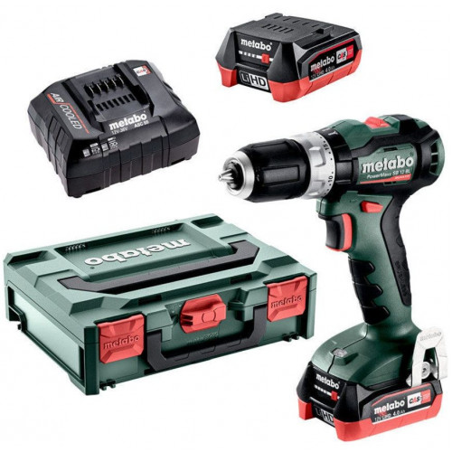 Metabo PowerMaxx SB 12 BL Perceuse a percussion sans fil (12V/2x4,0 Ah) MetaBox 60104680