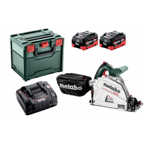 Metabo KT 18 LTX 66 BL Scie circulaire plongeante sans fil (18V/2x8,0Ah) MetaBOX,601866810