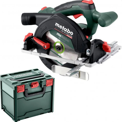 Metabo KS 18 LTX 57 BL Scie circulaire portative sans fil (165mm/18V/sans batteri) MetaBox