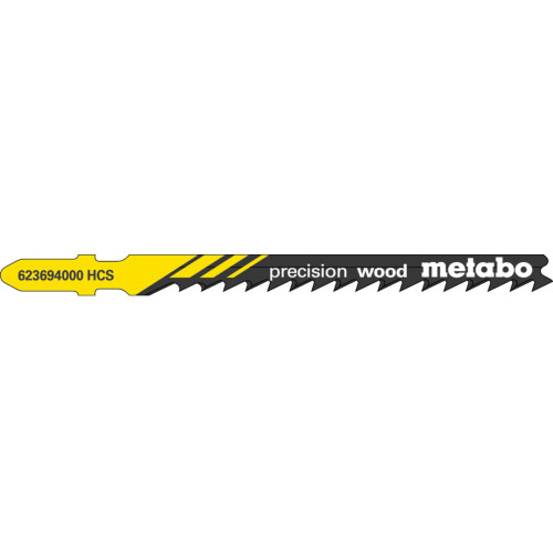 Metabo Lames de scie pour scies sauteuses "bois de précision" 74/ 4,0 mm (5 pcs) 623694000