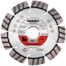 Metabo Meule de tronçonnage diamantée 125x22,23mm, « CP », Béton 628571000