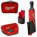 Milwaukee M12 IR-201B Clé a cliquet a batterie (1/4"/12V/1x2,0Ah) Sac 4933441725