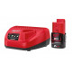 Milwaukee M12 NRG-201 Kit de batterie et chargeur 4933451900