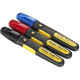 Stanley 0-47-315 FatMax Marqueur 3 couleurs pointe large biseautee, 3pcs