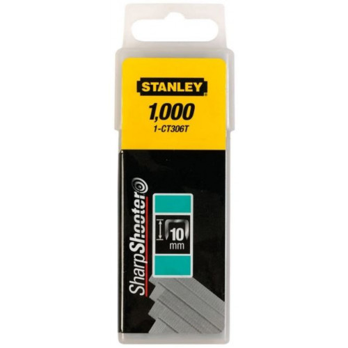 Stanley 1-CT306T Agrafes plates compatible 6-CT10X, 10mm/3/8”, 1000pcs