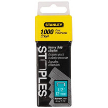 Stanley 1-CT308T Agrafes plates compatible 6-CT10X, 12mm/1/2”, 1000pcs