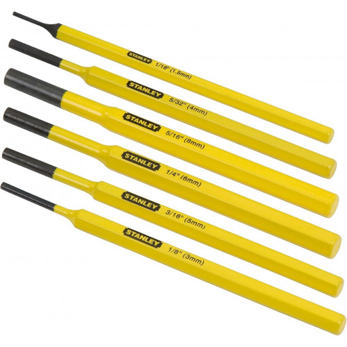 Stanley 4-18-226 Chasse-goupilles, jeu de 6 pieces