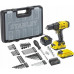 Stanley SFMCD700D2A-QW FatMax V20 Perceuse visseuse 18V avec 100 accessoires, coffret