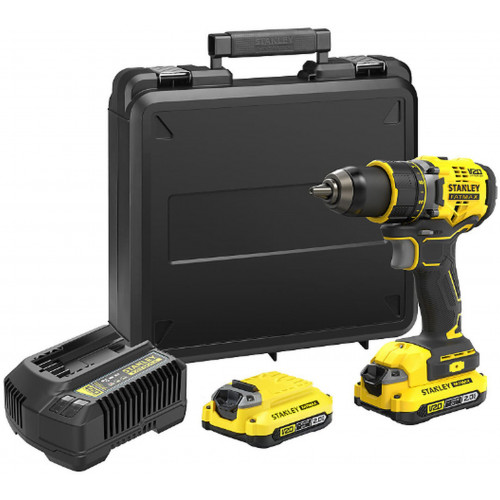 Stanley SFMCD720D2K FatMax V20 Perceuse visseuse (80Nm/18V/2x2,0Ah), coffret