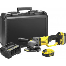 Stanley SFMCG400M2K-QW FatMax V20 Meuleuse 125mm (18V/2x4,0Ah), coffret