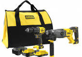 Stanley SFMCK216MDS-QW FatMax V20 Pack combiné (18V/1x4,0Ah/1x2,0Ah), sac