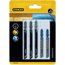 Stanley STA27030-XJ Lames en T pour scie sauteuse, 5 pieces