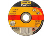 Stanley STA32607-QZ Disque aggloméré fin a tronçonner l'inox 125 x 1,0 x 22,2 mm