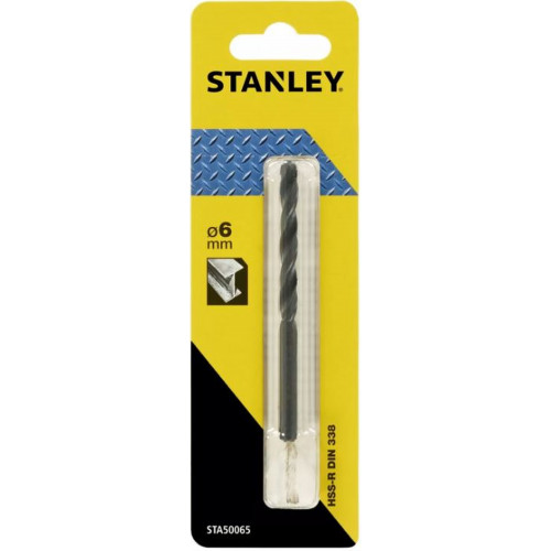 Stanley STA50065-QZ Foret a métaux HSS-R 6,0 x 93-57mm