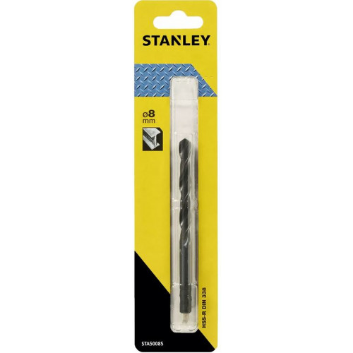 Stanley STA50085-QZ Foret a métaux HSS-R 8,0 x 117-75mm