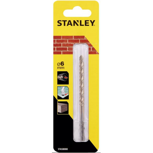 Stanley STA58000-QZ Foret a maçonnerie de précision 6,0 x 100-60mm