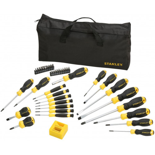 Stanley STHT0-62113 Kit outils tournevis de 42 pieces + sac bandouliere