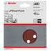 BOSCH Feuille abrasive C430, pack de 5 125 mm , 180 2608605644