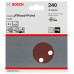 BOSCH Feuille abrasive C430, pack de 5 125 mm , 240 2608605645