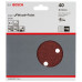 BOSCH Feuille abrasive C430, pack de 5 150 mm , 40 2608605716