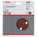 BOSCH Feuille abrasive C430, pack de 5 150 mm , 120 2608605720