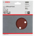 BOSCH Feuille abrasive C430, pack de 5 150 mm , 180 2608605721