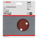 BOSCH Feuille abrasive C430, pack de 5 150 mm , 240 2608605722