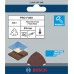 BOSCH Feuille abrasive PRO F460, 93 x 93 mm, G60, G80, G120, G180, G240, 2608607540