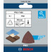 BOSCH Feuille abrasive PRO F460, 93 x 93 mm, G40, 5 pieces 2608621684