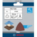 BOSCH Feuille abrasive PRO F460, 93 x 93 mm, G120, 5 pieces 2608621687