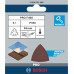 BOSCH Feuille abrasive PRO F460, 93 x 93 mm, G180, 5 pieces 2608621688