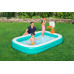 BESTWAY Dunk N' Splash Piscine familiale avec panier de basket, 251 x 168 x 102 cm 54445