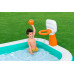 BESTWAY Dunk N' Splash Piscine familiale avec panier de basket, 251 x 168 x 102 cm 54445