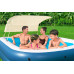 BESTWAY Summer Bliss Piscine familiale gonflable ombragée, 254 x 178 x 140 cm 54449