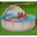 BESTWAY Steel Pro Max Piscine hors sol ronde 396 x 107 cm, avec pompe + auvent 561FY