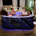 BESTWAY Lay-Z-Spa Hawaii AirJet Spa gonflable, 180 x 180 x 66 cm, 4-6 personnes 60261