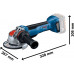 BOSCH GWX 18V-10 P PROFESSIONAL Meuleuse angulaire sans-fil avec X-LOCK 06019J4200