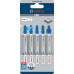 BOSCH Lame de scie sauteuse PRO Metal medium T121AFC 92 mm, 5 pieces 2608655106