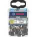 BOSCH Embout PRO Torx Impact, T20, 25 mm, Présentoir, 10 x 25 pieces 2607002805